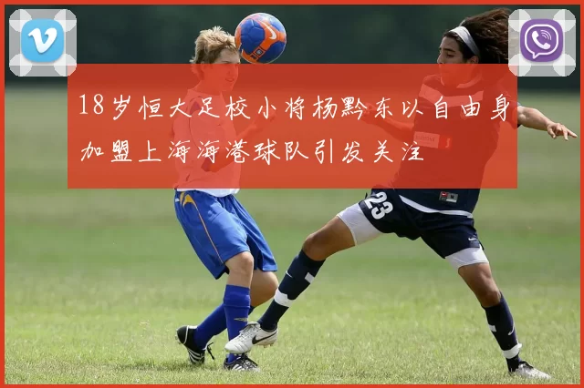 18岁恒大足校小将杨黔东以自由身加盟上海海港球队引发关注