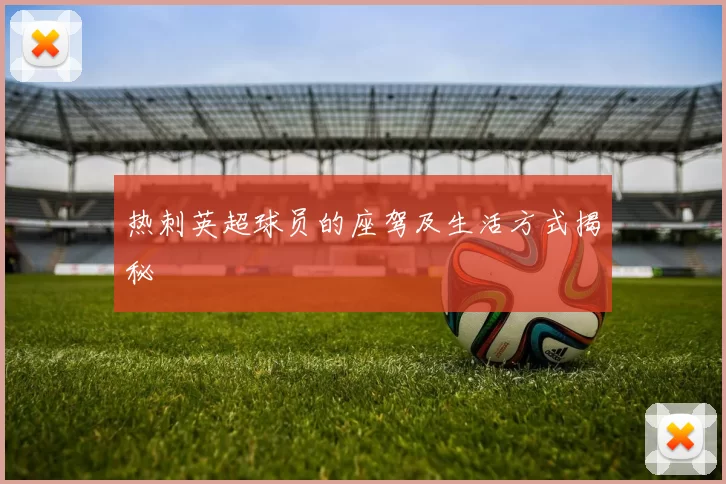 热刺英超球员的座驾及生活方式揭秘